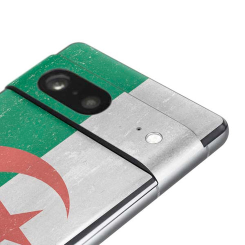 Algeria Flag Distressed Pixel Skins